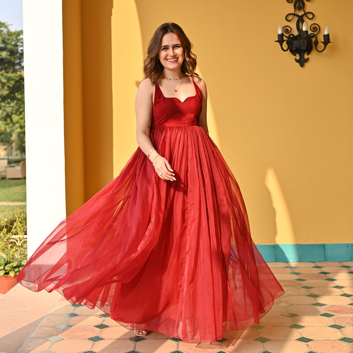 Scarlet Red Long Dress